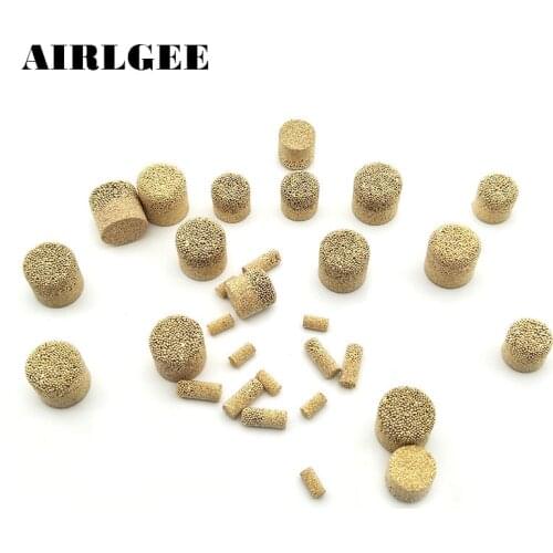 10Pcs 6mm x 10mm 8mm x 10mm Sintered Bronze Mould Mold Air Pneumatic Vent Replacement Free shipping