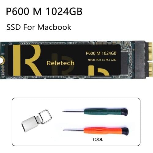 Reletech SSD For Macbook 512GB 1TB Macbook Pro SSD Retina 2013 2014 2015 A1398 A1502 Macbook Air 2014 2015 2017 A1465 A1466 SSD