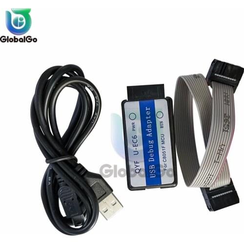 U-EC6 USB Universal Emulator Compatible with C8051 full range of MCUs Support Program Download Support WIN XP WIN7 WIN8 WIN10