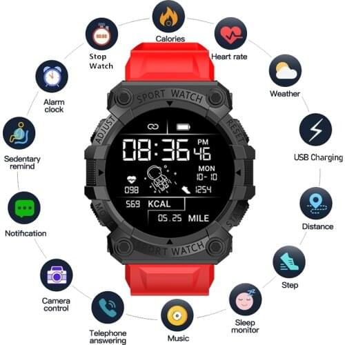 FD68S Smart Watch 2021 Women Men Digital Electronic Watch Sleep Heart Rate Monitor Fitness Tracker Bracelet Smart Band
