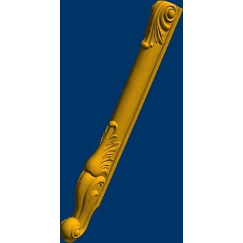 High quality 3D model relief STL format CNC chest/dresser legs Furniture Leg 115