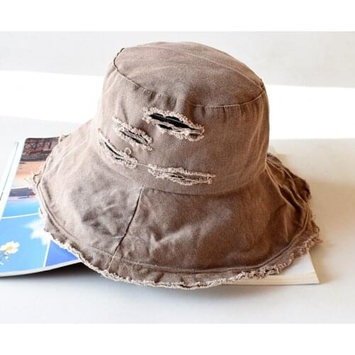 Japanese personality breaking water washing big eaves fisherman hat man han version spring and summer outdoor Free Shipping