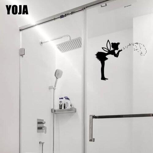 YOJA 22x27.8CM Childrens Room Decorated With Beautiful Little Fairy Wall Sickers Bathroom Shower Decals G2-0454