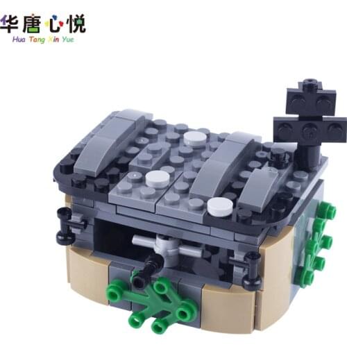 Locking Military Bunker Construct Buildings House War Solider Shelter Toys For Children Educational Classic Brand Blocks Models