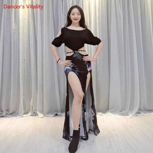 Belly Dance Female Adult Elegant Modal Dress Practice Clothes Woman Training Clothing Profession Performance Long Skirt