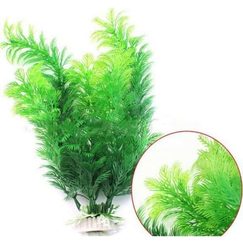 1pc 30cm Aquarium Underwater Grass Fish Tank Plastic Green Plant Decor Grass Ornament Landscape Decor For Aquarium 1pc