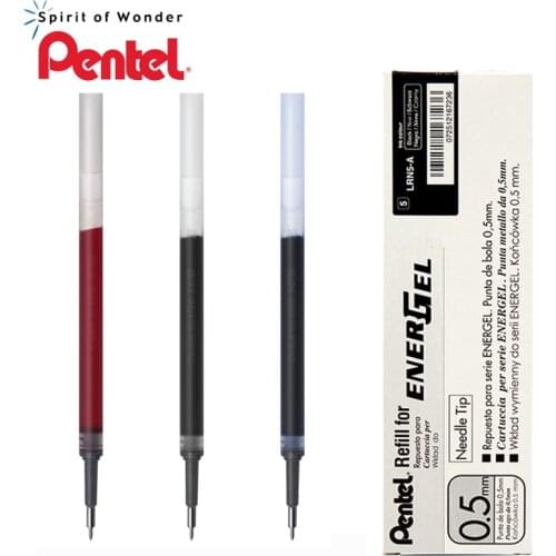 1 Piece Pentel Energel X REFILL Needle Tip LRN5 Gel Ink Refill fit for BLN75/105 0.5 mm Black/Blue/Red