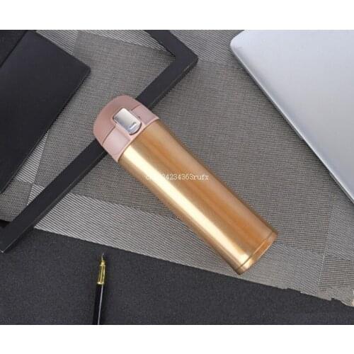 100pcs 304 Stainless Steel Coffee Insulated Thermos Vacuum Cup Mug Office Vacuum Flasks 500ml Wholesale