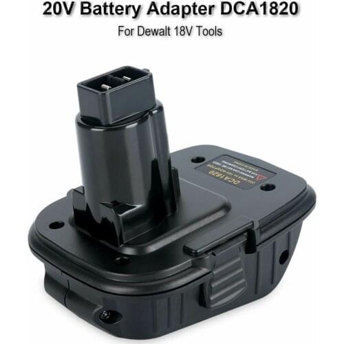 DCA1820 Battery Adapter For Dewalt 18V Ni-cd Ni-mh Battery DC9096 Tools Compatible With 20V MAX Li-ion Battery DCB200