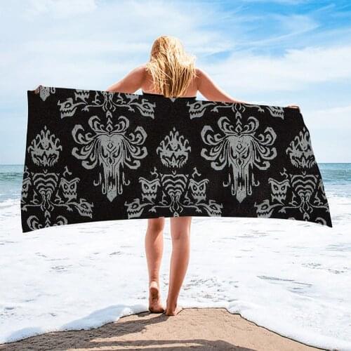 PHAYON Bath Towel Microfiber Monster Pattern Print Activity Beach Towel Super Soft 150*75 cm Halloween Bath Towel Dropshipping