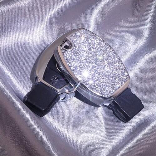 Luxury Diamond Auto Key Crystal Shell Car Smart Key Case Cover for Mercedes-Benz A/B/C/E/ML/GL/S/GLA/GLK/CLS/CLA W204 W205 W212