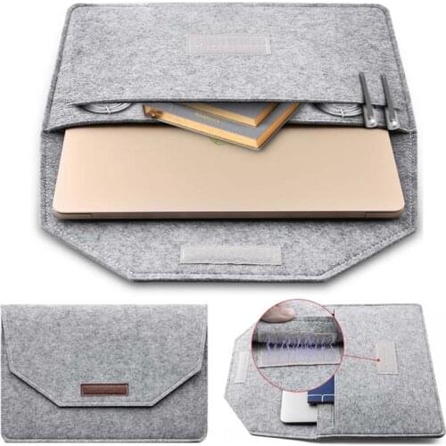 Sleeve Bag For Macbook Air 13 Case A2179 Pro 15 12 Laptop Bag Simple16 Soft Felt Case For 15.6 Matebook 13/X Pro Messenger Bags