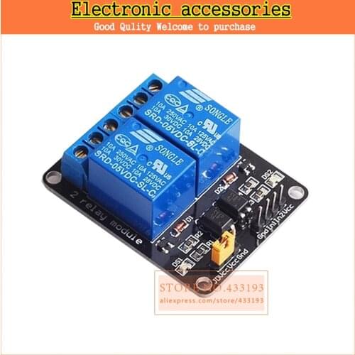5V 2 Two Channel Relay Module With Optocoupler PIC ARM DSP AVR For Arduino Hot sale