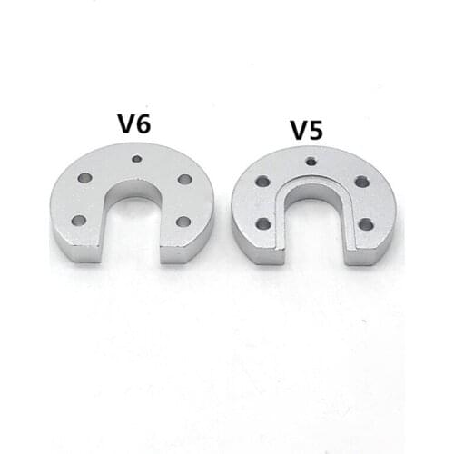 V5 V6 Horseshoe Fixed Aluminum Block E3D Hotend Aluminum Block U-shaped Alloy Groove Mount Plate 3D Printer Parts