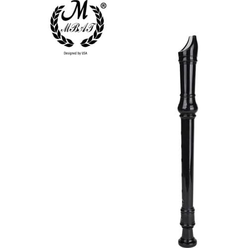 M MBAT Flute ABS Resin Clarinet Soprano Recorder Woodwind Instrument With Cleaning rod Music Accessories 8-Holes G Tone Voice