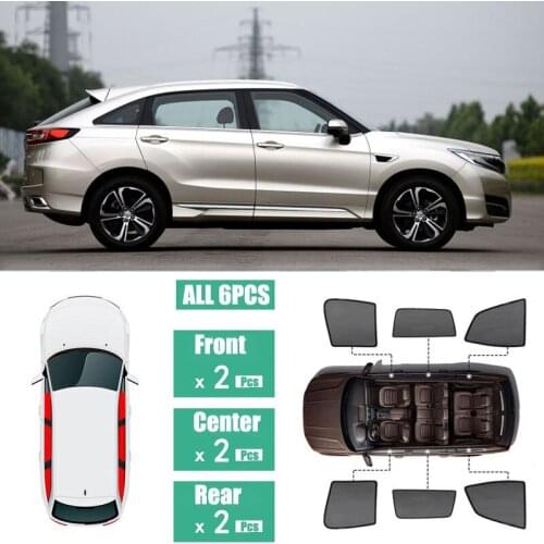 Side Windows Magnetic Sun Shade UV Protection Ray Blocking Mesh Visor Fit For Honda URV 2017-2019