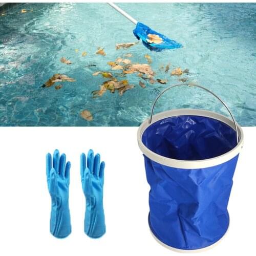 Pool Cleaning Kit Thickening Portable Folding Bucket Durable Outdoor Camping Fishing Bucket Tub Maintenance Accessories Hot