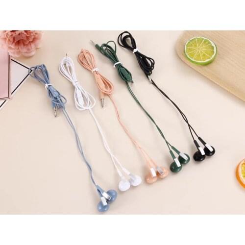 3.5MM IN-Ear Earphone With Microphone Running Music Headset Stereo Noise Canceling Wire Earphone Earbud For Android IOS Computer