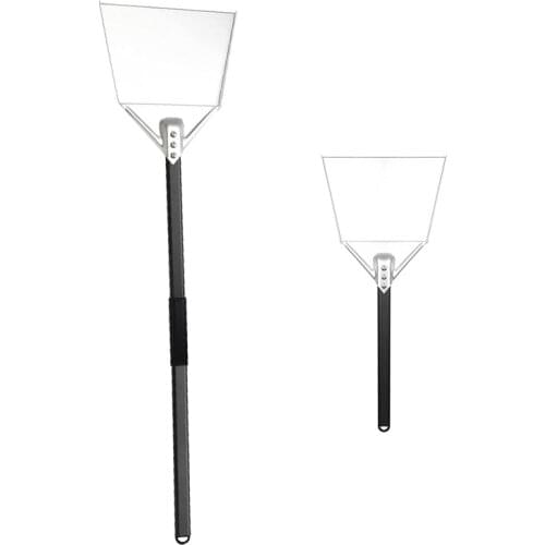 Pizza Peel Aluminum Alloy Pizza Oven Peel Fireplace Coal Shovel With Detachable Aluminum Handle Pizza Paddle