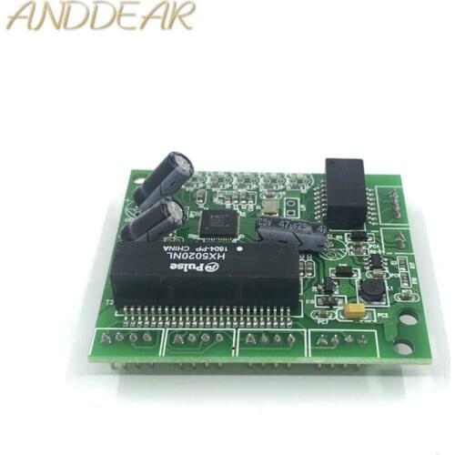 Industrial grade 10/100Mbps wide temperature low power 4/5 port wiring splitter mini pin type micro network switch module