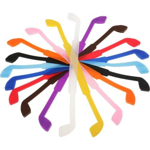 Bulk Lot 10pcs Silicone Eye Glasses Strap Neck Cord Sunglasses Sports Holder Random Color