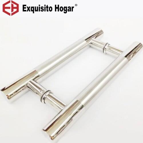 Stainless Steel Pull Push Handle For Wood -Glass Entry Front Door Exterior Interior Modern Handle