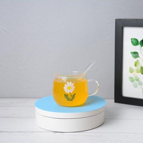 Glass Coffee Mugs Set of 4 Microwave Safe Borosilicate Glass Cups Large Mugs Gifts for Family Tea and Water Clear Drinking Cups