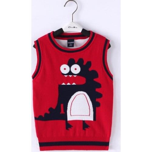 100% cotton sweater spring and autumn new arrival basic autumn vest male child vest baby vest pullover knitted sweater