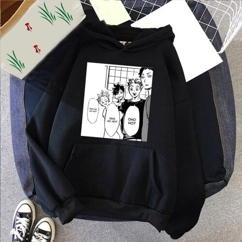 Haikyuu Hoodies Men Kuroo Anime Bokuto Manga Shoyo Volleyball Creative Hoodie Male Streetwear Sweatshirt