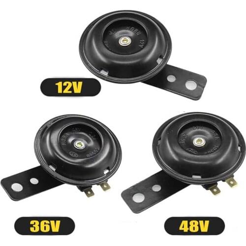 Universal Motorcycle Electric Horn kit 12V 1.5A 105db Waterproof Round Loud Horn Speakers for Scooter Moped Dirt Bike ATV