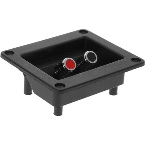 C1FB Screw Terminal Round Cup Connector 511 Gold Twist Banana Jacks Double Binding Post Speaker Box Black