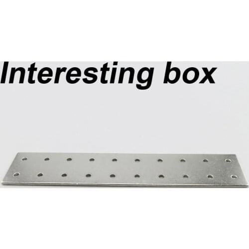 20-hole iron sheet (flat) metal car chassis accessories metal stamping sheet metal connecting rod plate fixing sheet