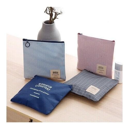 Women Girl Sanitary Pad Organizer Holder Napkin Towel Travel Bags Storage Case Bag Diaper Purse Cosmetic Zipper