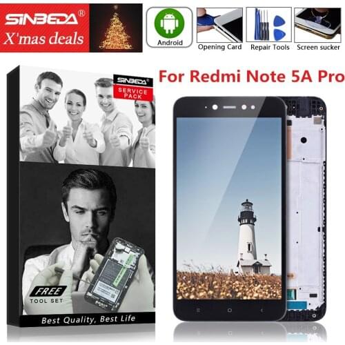 5.5" For Xiaomi Redmi Note 5A Prime Original LCD Display Touch Screen For XIAOMI Redmi Note 5A Pro mcg3b Display Y1 Y1 Lite LCD