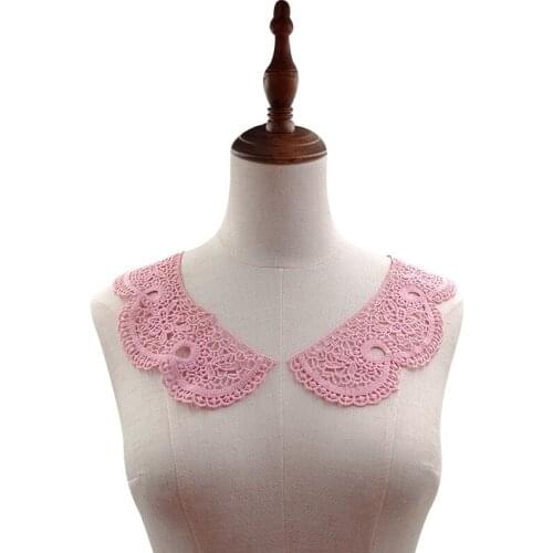 10pieces/lot 7Colors Water Soluble Lace Collar Wedding Dress Sewing Accessories DIY Materials V105222