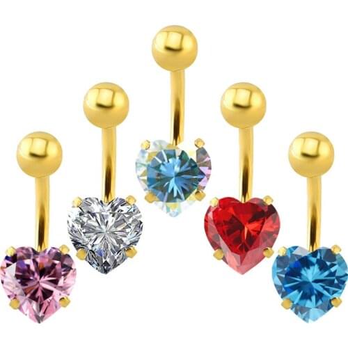 1PC Surgical Steel Belly Piercings Navel Piercing Sexy Piercing Ombligo Ear Piercings Navel Earring Gold Body Jewelry Pircings