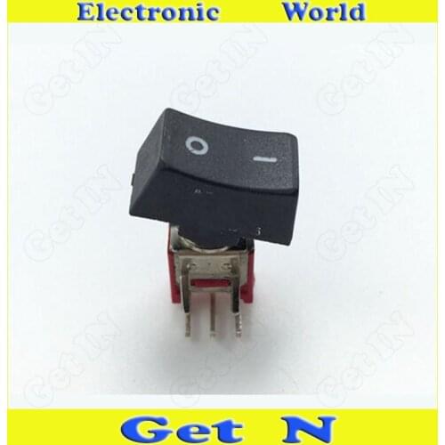 10pcs Micro SMD Toggle Switches Buttons Rocker Switch 5P 5DIP Bend Pins 2Files With Caps