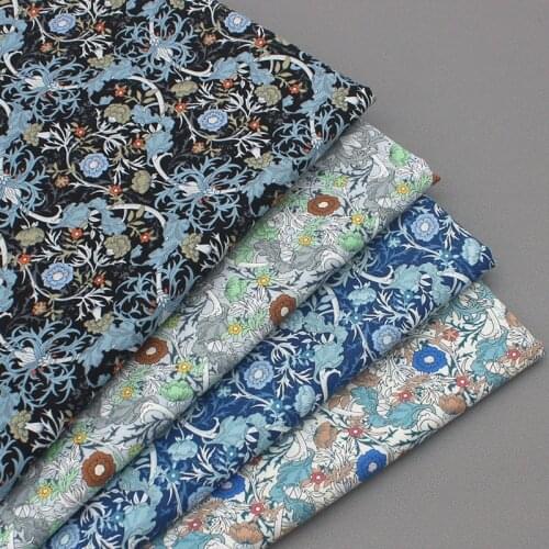 100% Cotton viaPhil Brand Blooming Flower & Cane Vine Printed Fabric Africa Fabric Patchwork Cloth Dress Home Decor