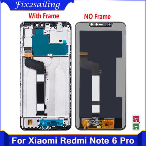 100% Tested Working LCD for Xiaomi Redmi Note 6 Pro LCD Display Touch Screen Digitizer LCD For Redmi Note6 Pro Display