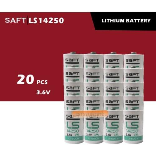 20pcs/lot New original Saft LS14250 1/2AA 3.6V PLC industrial automation equipment CNC machine lithium battery Free shipping