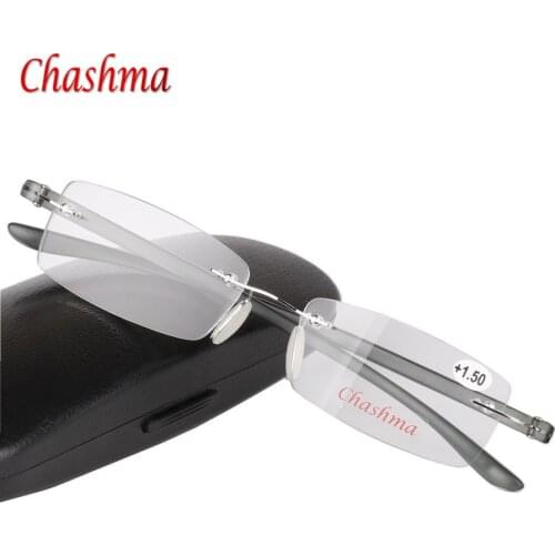 2015 Brand designer Vintage light Eyeglasses Rimless Frame Men Women fashion computer Reading glasses Oculos de grau