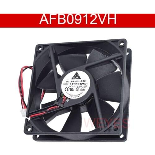 AFB0912VH 12V 0.60A 9CM 9025 2 wires replace for AUB0912VH 9225 12V 0.60A 2-wire axial cooling fan NEW
