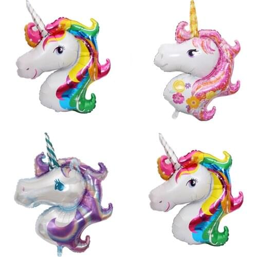 Large Unicorn Balloon 110x80cm Flamingo Aluminum Foil Balloon Child Birthday Wedding Festival Decoration unicorn head balloon