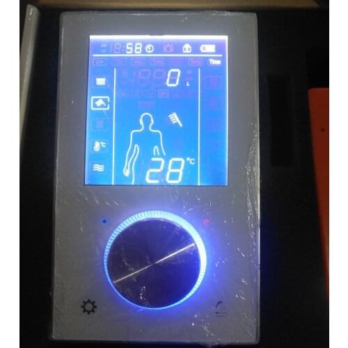 JMKWS Digital Shower Faucets Thermostatic Mixing Valve LCD Shower Panel Smart Switch Control Faucet Bathroom Touch Screen Mixer