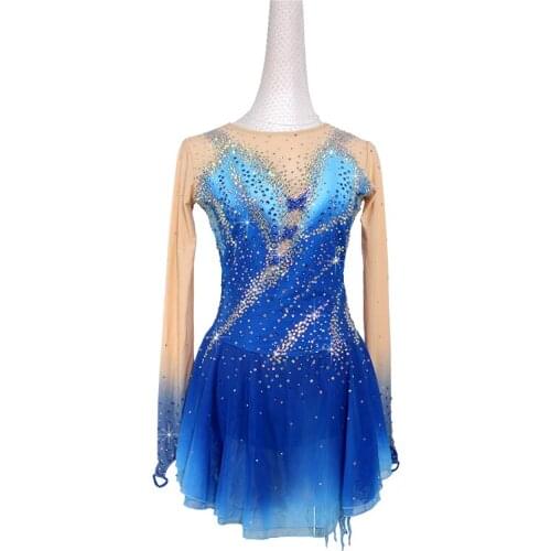 DVWVB custom-made figure skating performance dress for children and adult women