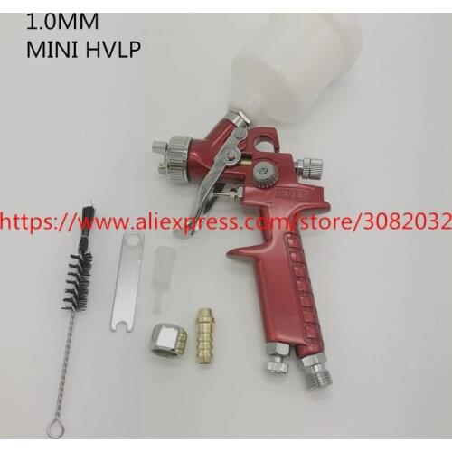 1.0mm Nozzle Airbrush Kit Air Spray Gun Touch Up Paint Sprayer HVLP H-2000 Gravity Feed Air Brush Set Auto Car Detail Painting