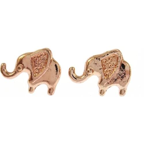 Fashion Jewelry Minimalist Elephant Earrings Simple Cute Animal Ear Studs Mothers Day Gift pendientes mujer moda