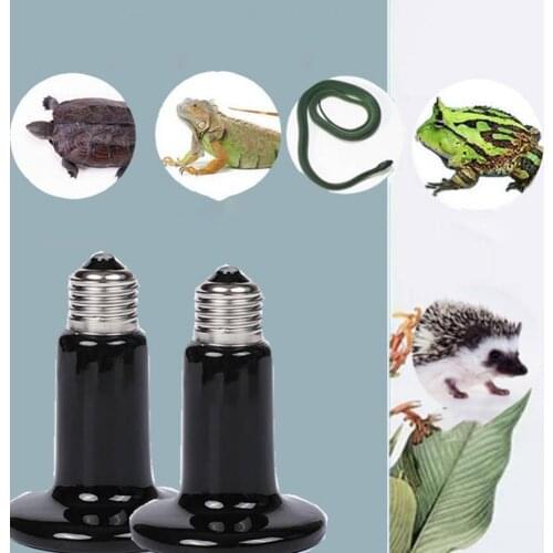 Powerful Pet Heating Lamp Multifunctional Infrared Ceramic Turtle Basking Light for Reptile Accessories Lighting Supplies