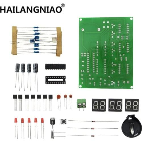 10pcs DIY Kits AT89C2051 Electronic Clock Digital Tube LED Display Suite Electronic Module Parts and Components DC 9V - 12V