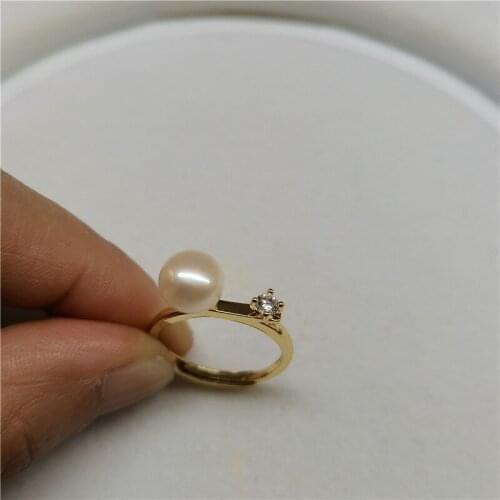New Trendy Ring Mountings Base Findings Mount Component Jewelry Settings Parts for Pearls Stones Crystal Agate Coral Jade